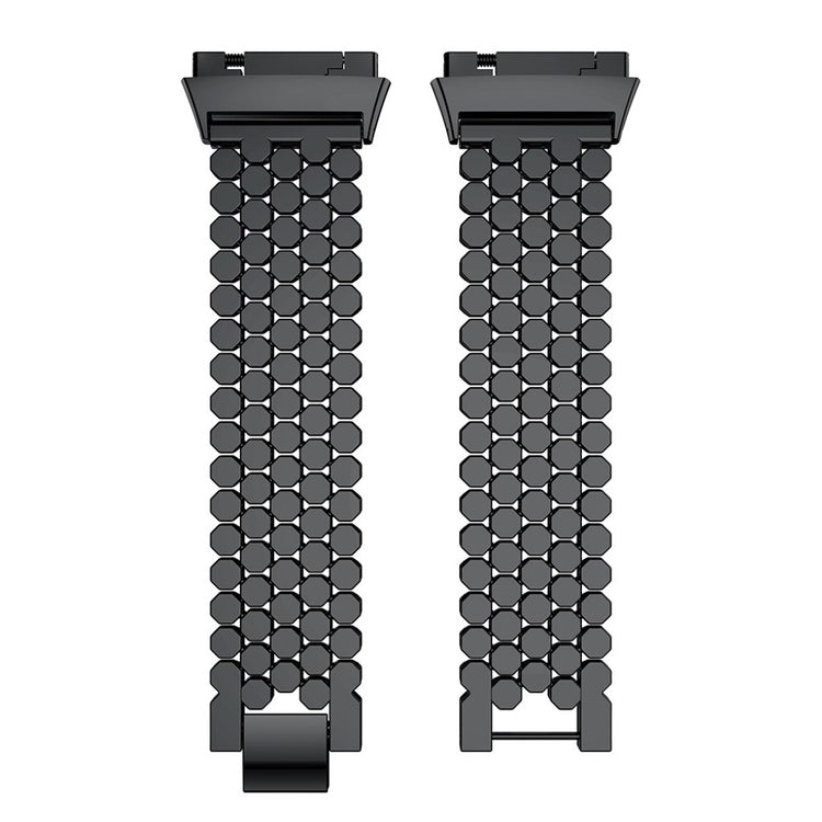 Helt vildt hårdfør Fitbit Ionic Metal Rem - Sort#serie_4