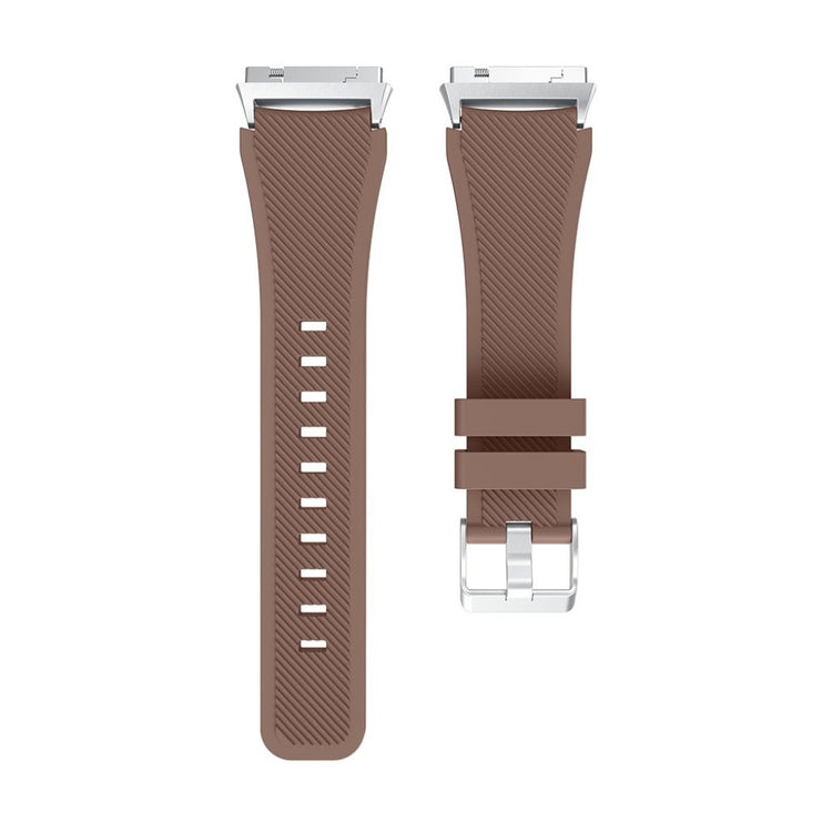 Helt vildt slidstærk Fitbit Ionic Silikone Rem - Brun#serie_1
