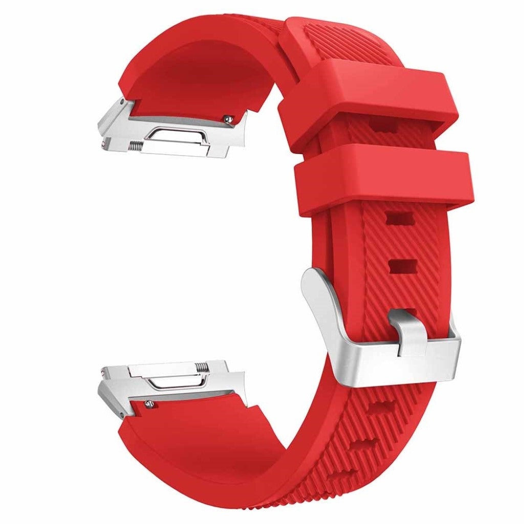 Helt vildt slidstærk Fitbit Ionic Silikone Rem - Rød#serie_11