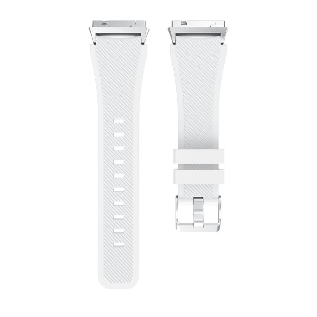 Helt vildt slidstærk Fitbit Ionic Silikone Rem - Hvid#serie_13