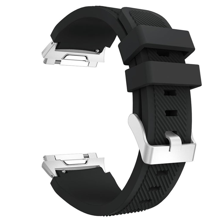 Helt vildt slidstærk Fitbit Ionic Silikone Rem - Sort#serie_14