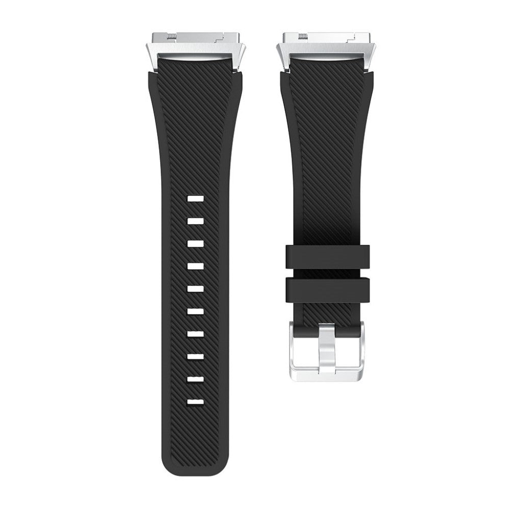 Helt vildt slidstærk Fitbit Ionic Silikone Rem - Sort#serie_14