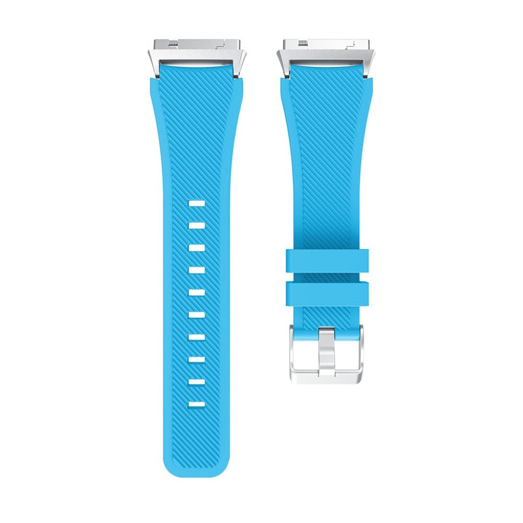 Helt vildt slidstærk Fitbit Ionic Silikone Rem - Blå#serie_5
