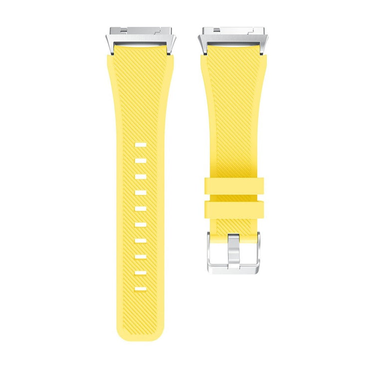 Helt vildt slidstærk Fitbit Ionic Silikone Rem - Gul#serie_8