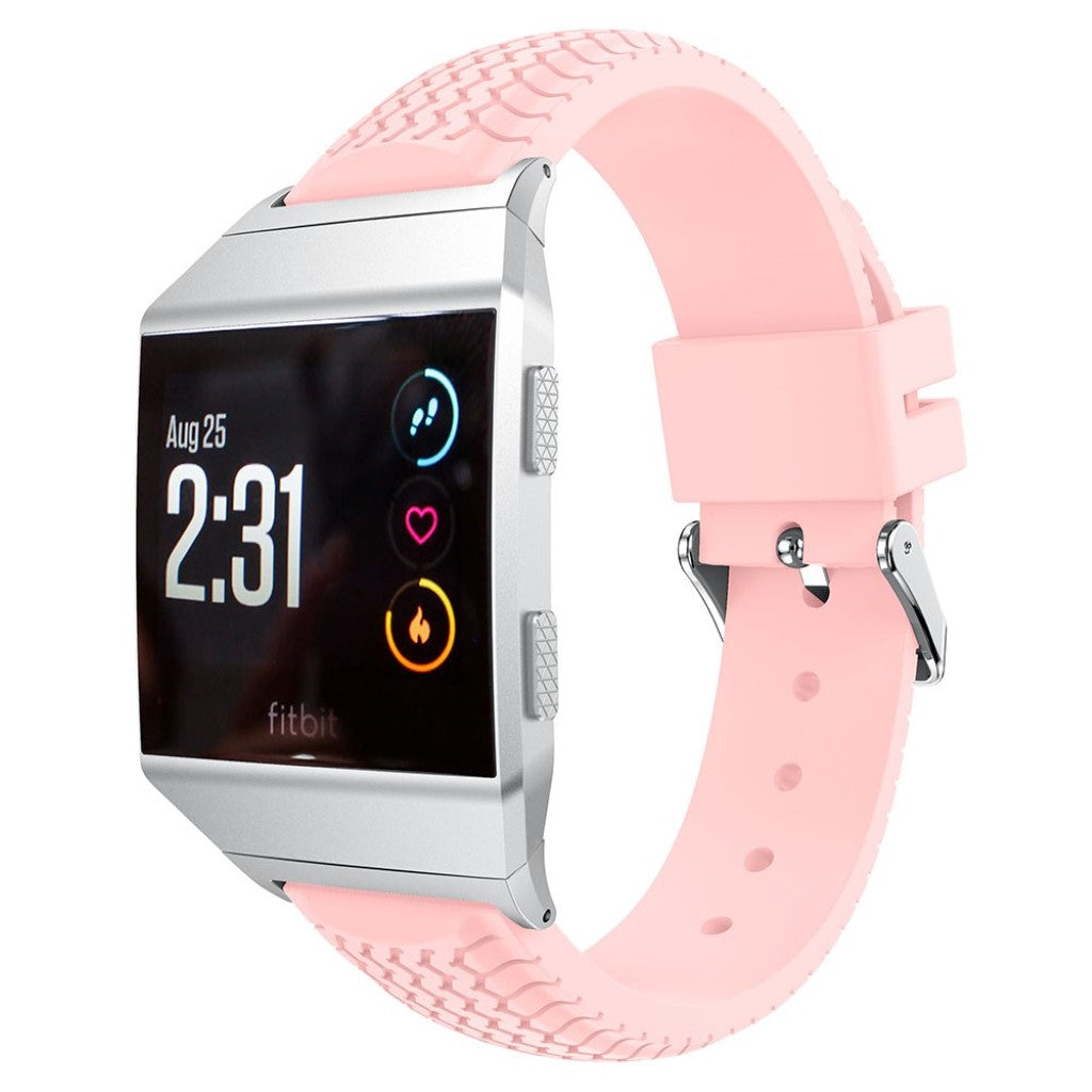 Vildt kønt Fitbit Ionic Silikone Rem - Pink#serie_6