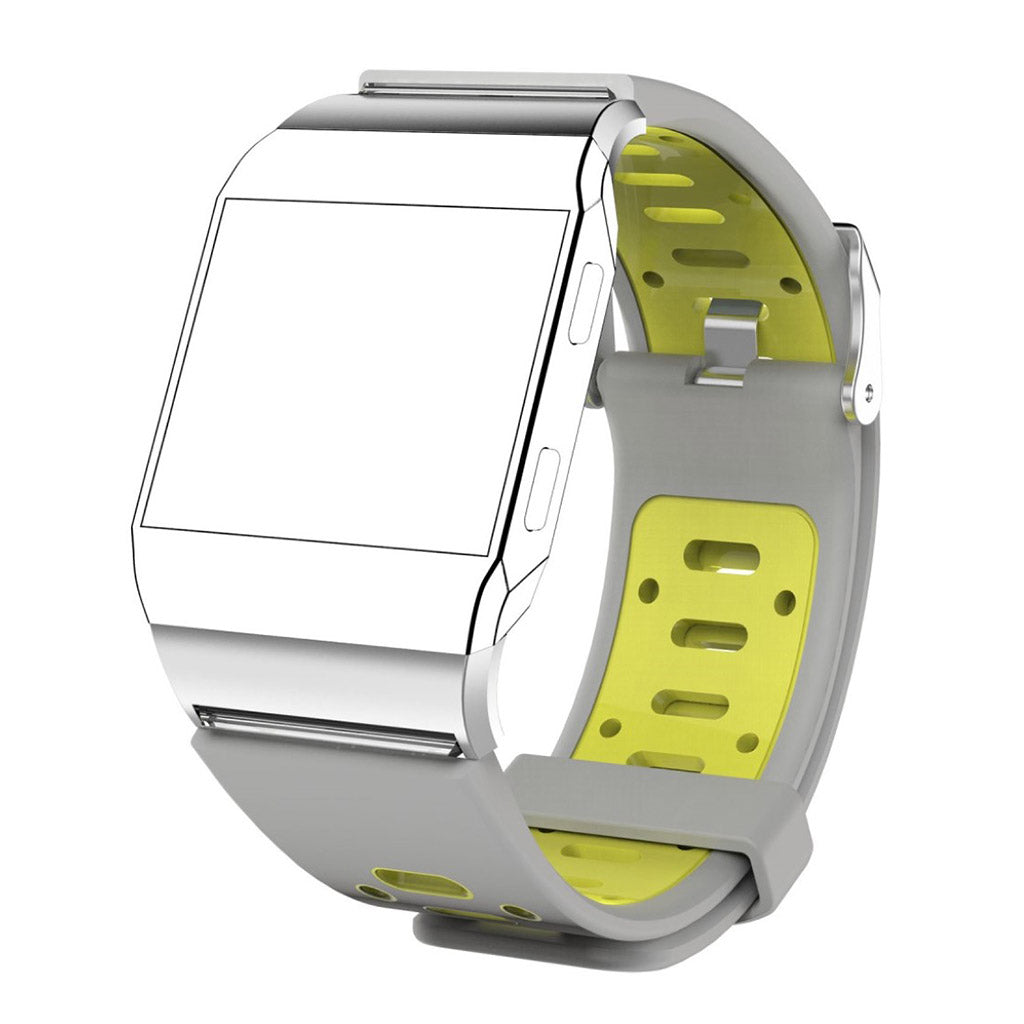 Fantastisk Fitbit Ionic Silikone Rem - Sølv#serie_3