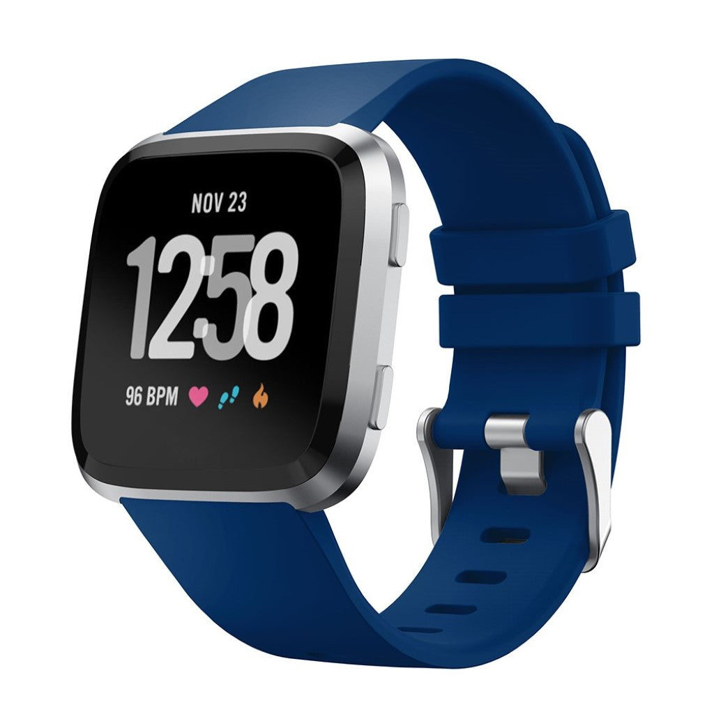 Vildt rart Fitbit Versa Silikone Rem - Blå#serie_2