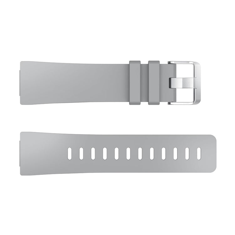 Vildt rart Fitbit Versa Silikone Rem - Sølv#serie_4