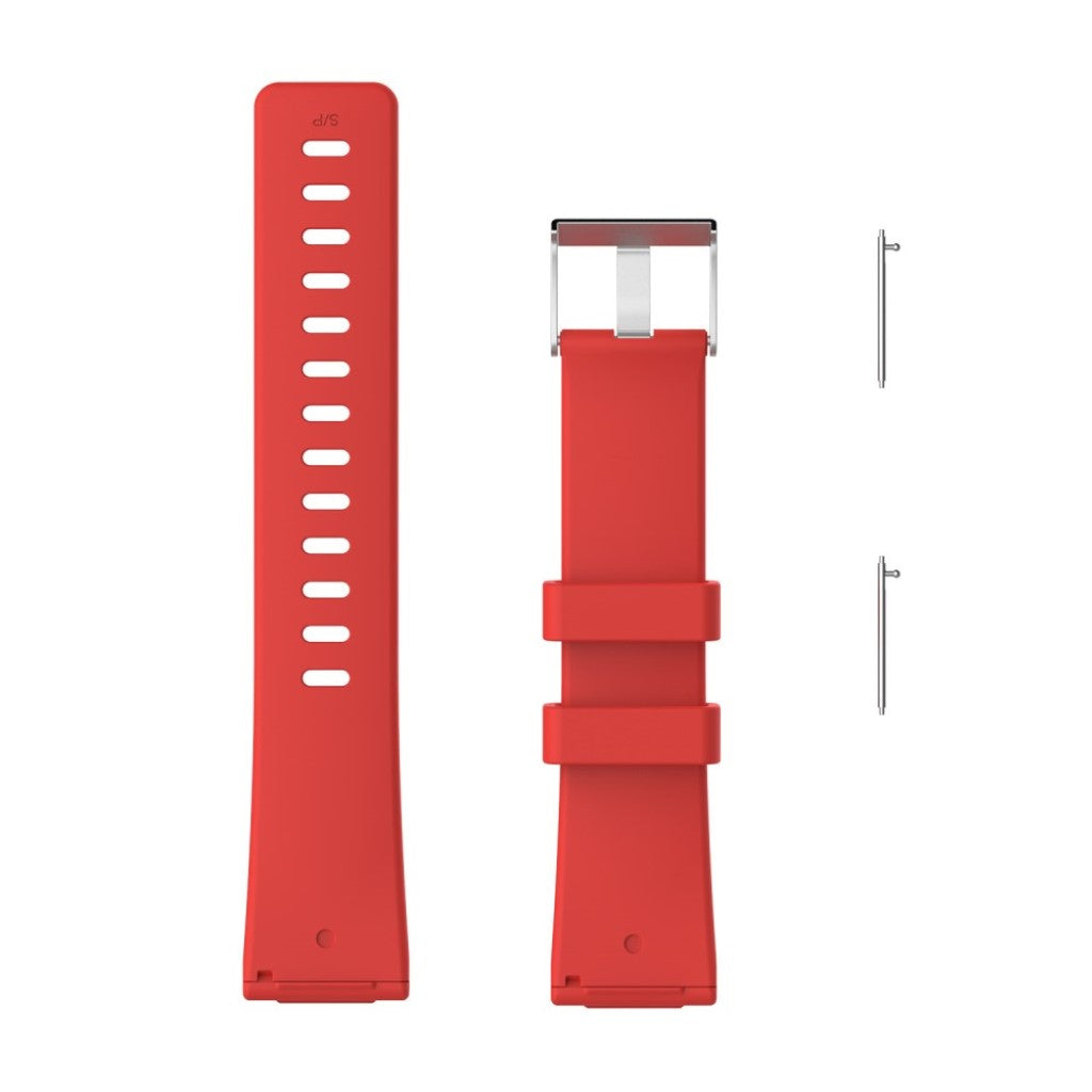 Stilfuld Fitbit Versa Plastik Rem - Rød#serie_10