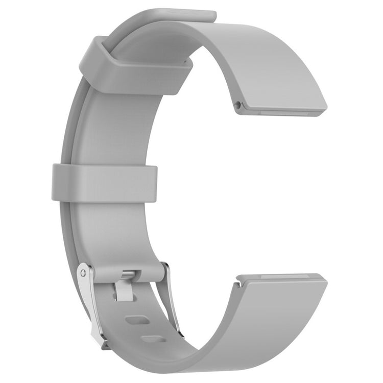 Stilfuld Fitbit Versa Plastik Rem - Sølv#serie_11