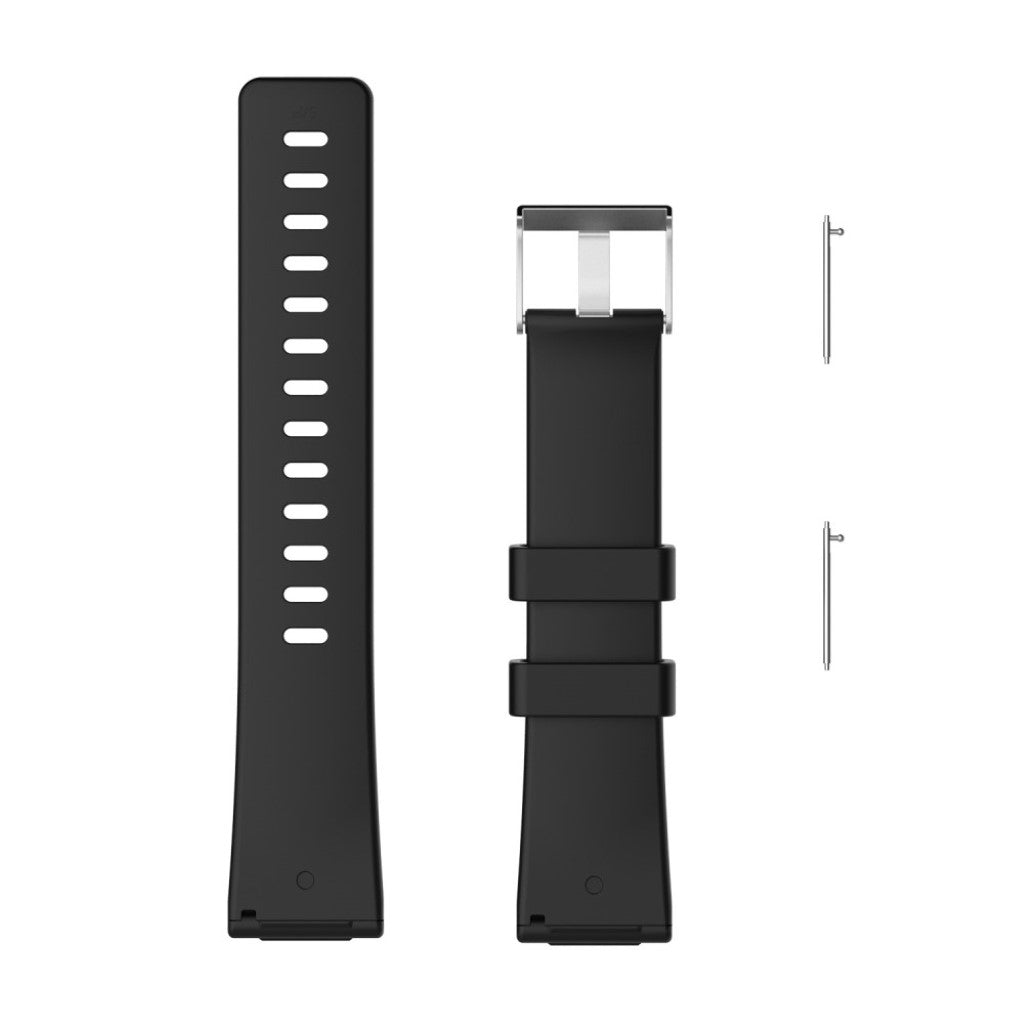 Stilfuld Fitbit Versa Plastik Rem - Sort#serie_13
