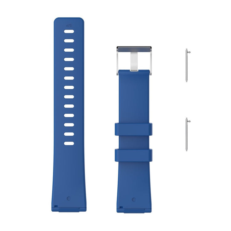 Stilfuld Fitbit Versa Plastik Rem - Blå#serie_3