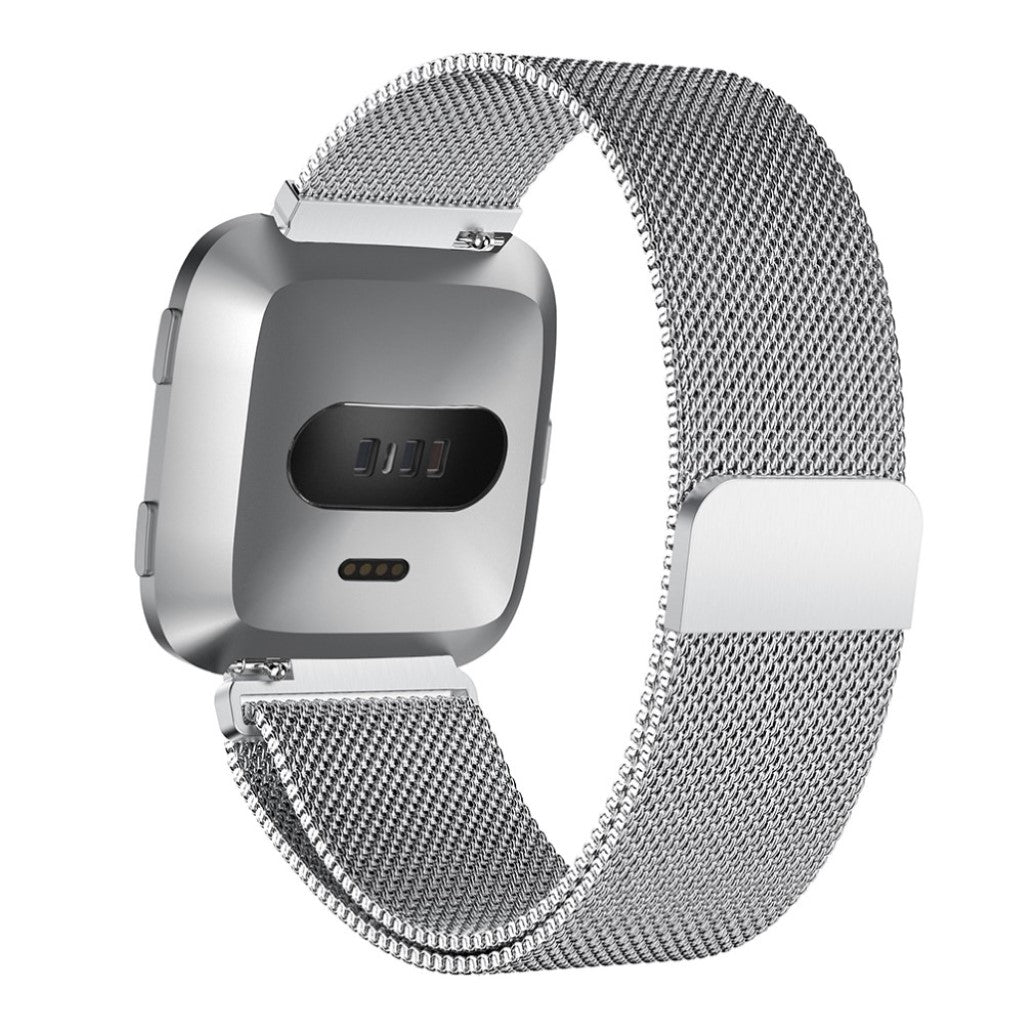 Pænt Fitbit Versa Metal Rem - Sølv#serie_2