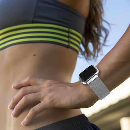 Pænt Fitbit Versa Metal Rem - Sølv#serie_2