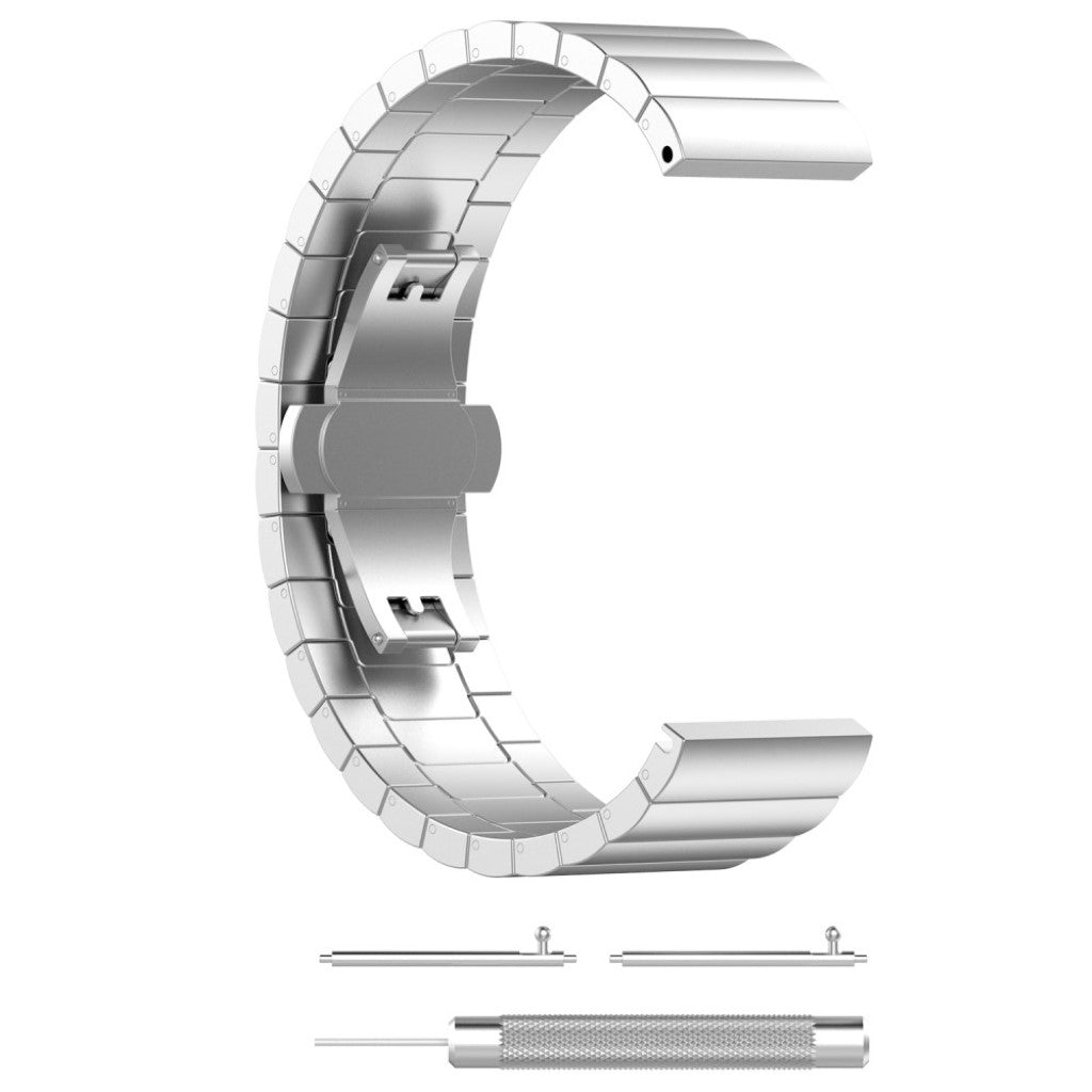 Super elegant Fitbit Versa Metal Rem - Sølv#serie_2