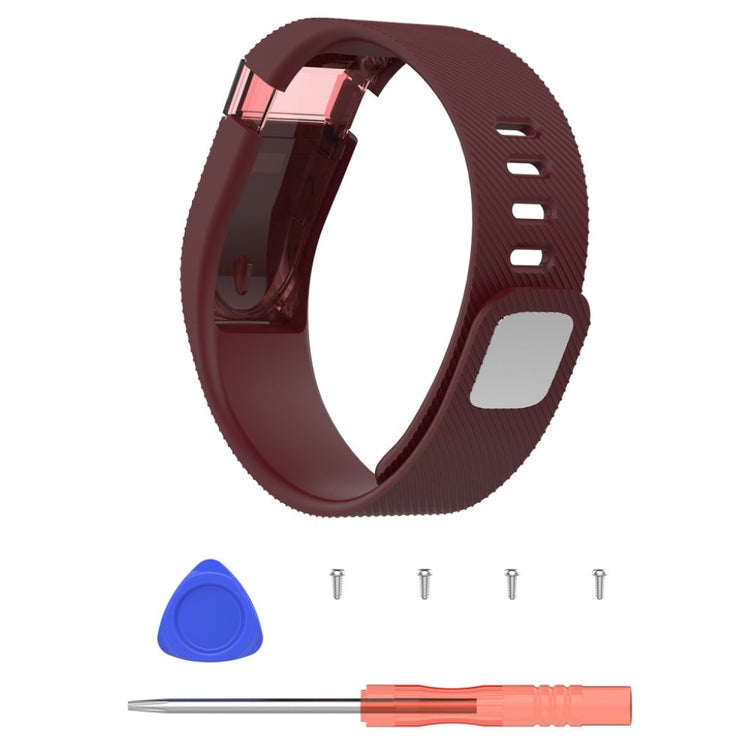 Vildt fed Fitbit Charge Silikone Rem - Rød#serie_5