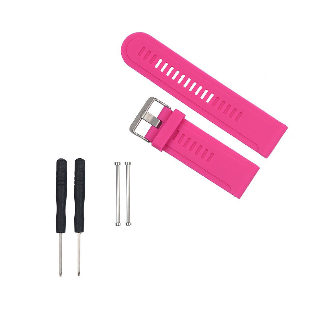 Rigtigt skøn Garmin Fenix 3 Silikone Rem - Pink#serie_2