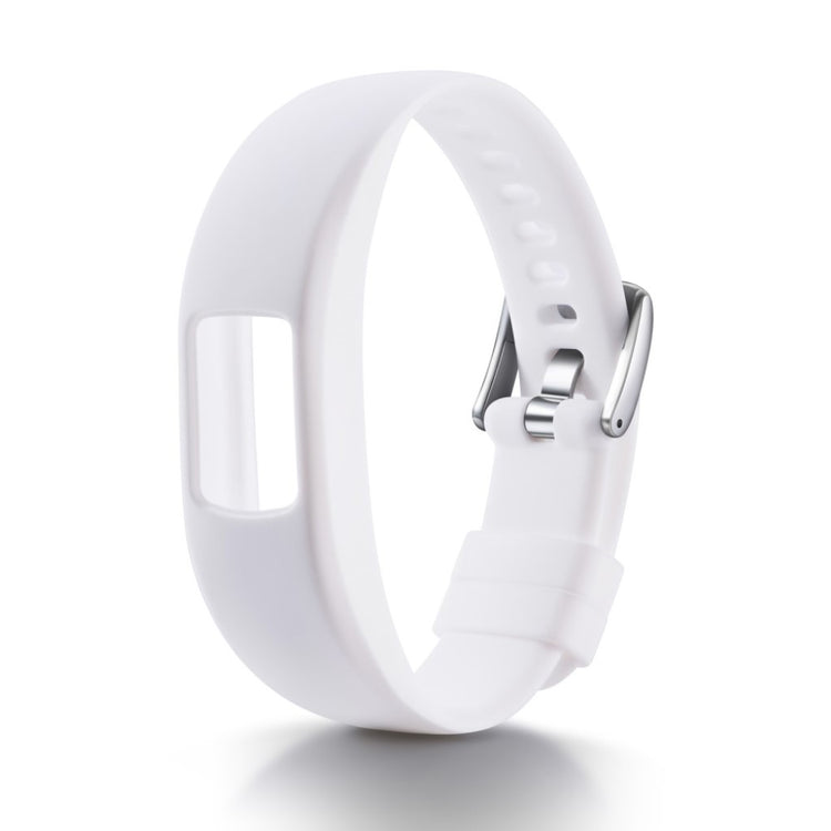 Super nydelig Garmin Vivofit 4 Silikone Rem - Hvid#serie_9