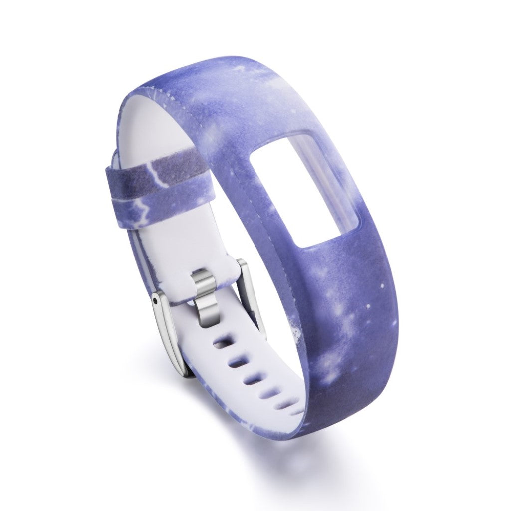 Holdbart Garmin Vivofit 4 Silikone Rem - Blå#serie_3