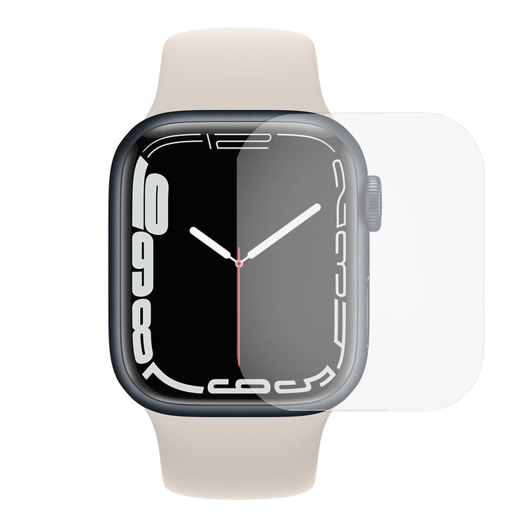 Apple Watch Series 7 41mm Plastik  3D Kurvet Skærmbeskytter - Gennemsigtig#serie_2