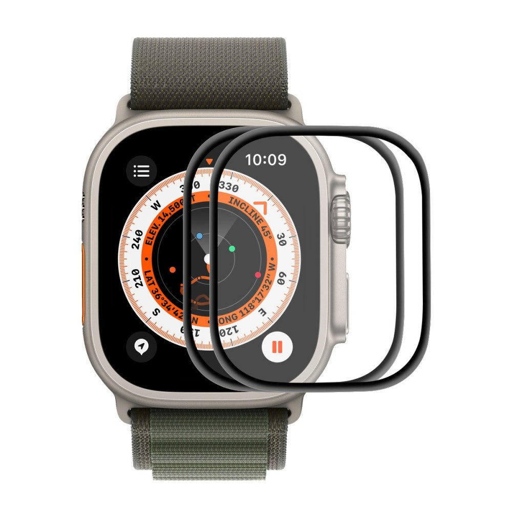 2stk Apple Watch Ultra Plastik Skærmbeskytter - Gennemsigtig#serie_574