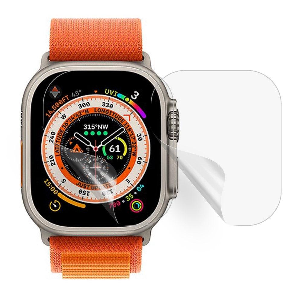 2stk Apple Watch Ultra Plastik  HD Skærmbeskytter - Gennemsigtig#serie_591