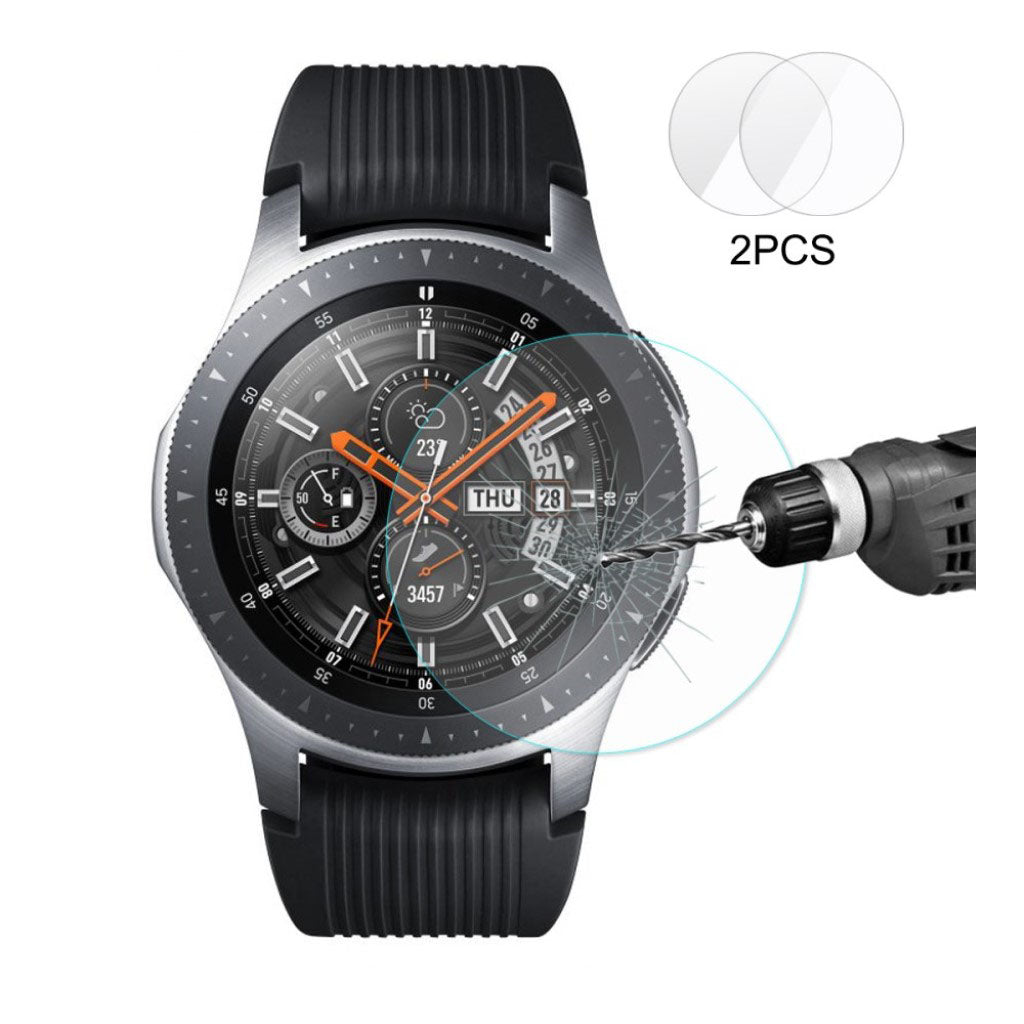 2stk Samsung Galaxy Watch (46mm) Hærdet Glas Skærmbeskytter - Gennemsigtig#serie_278