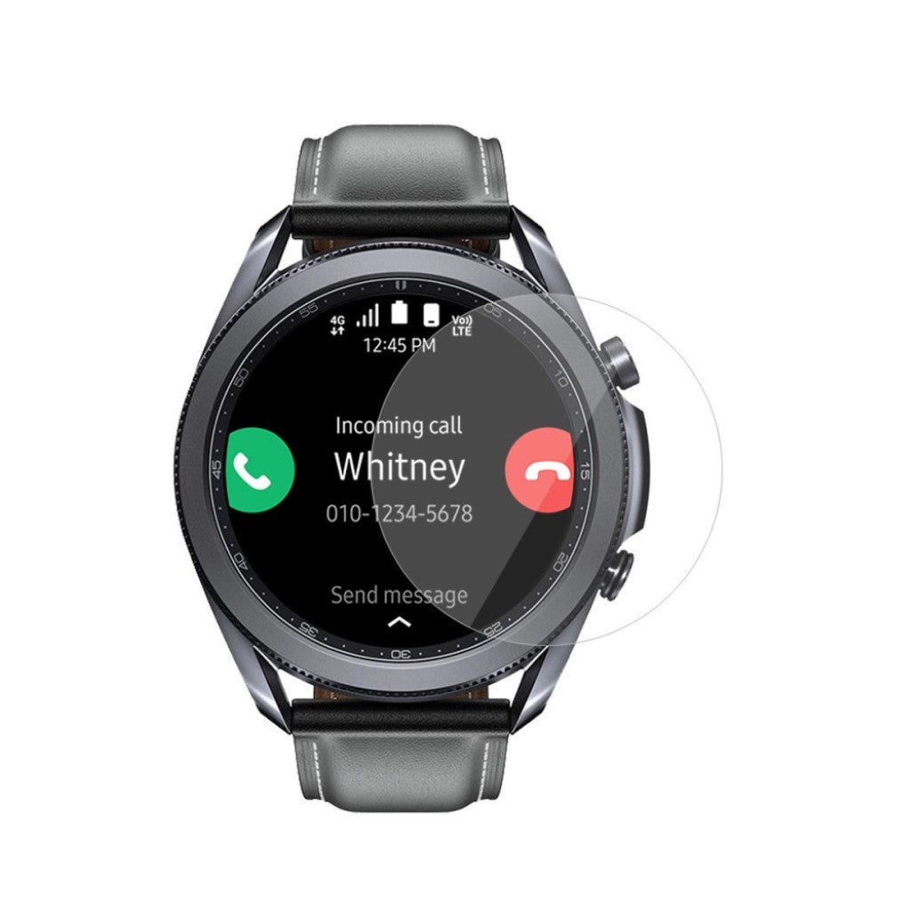 2stk Samsung Galaxy Watch 3 (45mm) Plastik  HD Skærmbeskytter - Gennemsigtig#serie_477