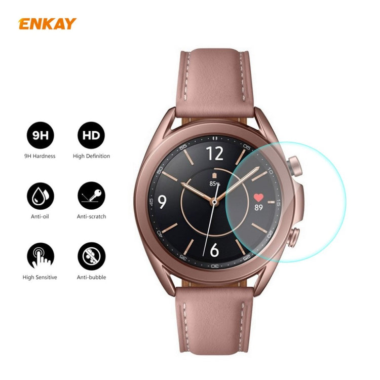 2stk Samsung Galaxy Watch 3 (41mm) Hærdet Glas Skærmbeskytter - Gennemsigtig#serie_446