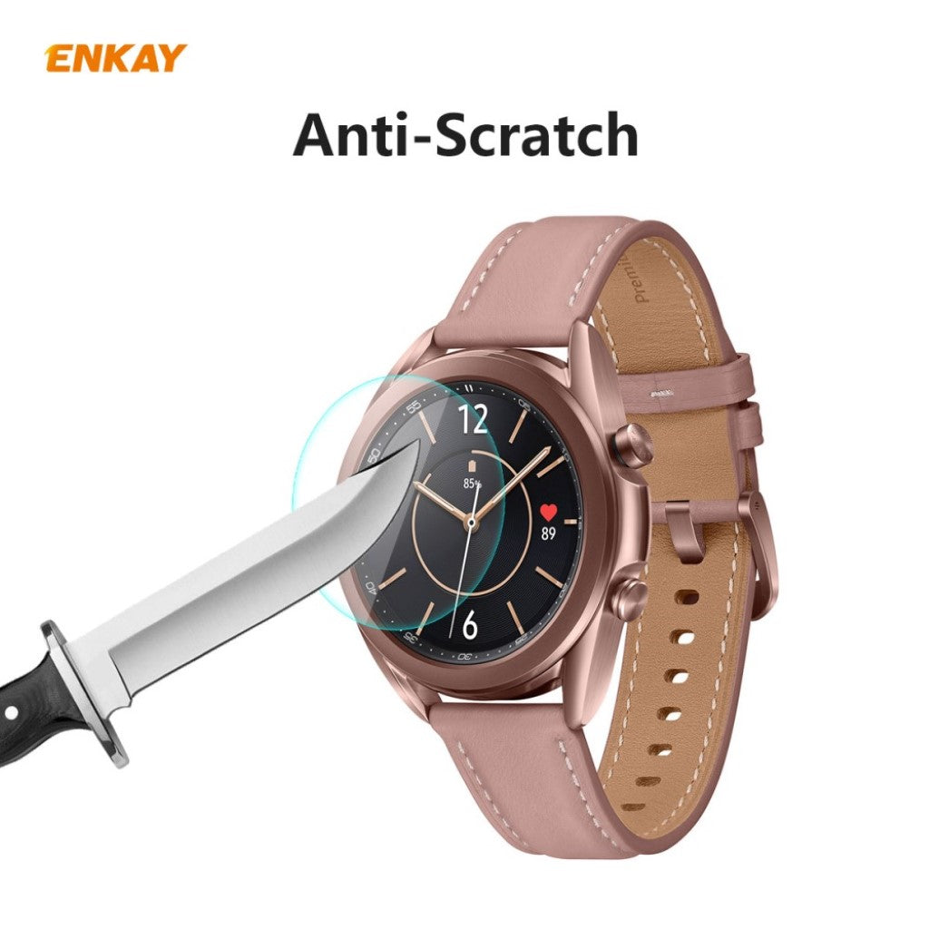 2stk Samsung Galaxy Watch 3 (41mm) Hærdet Glas Skærmbeskytter - Gennemsigtig#serie_446