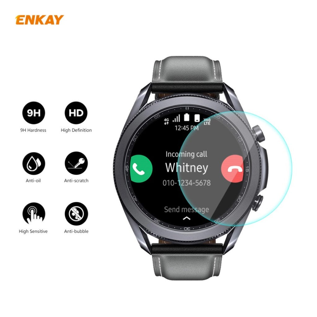 Samsung Galaxy Watch 3 (45mm) Hærdet Glas Skærmbeskytter - Gennemsigtig#serie_447