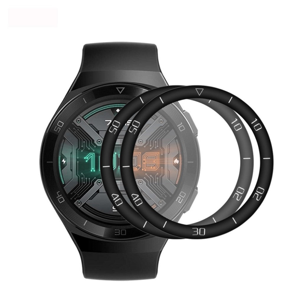2stk Huawei Watch GT2e 46mm Plastik Skærmbeskytter - Sort#serie_2