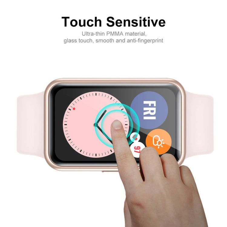 Huawei Watch Fit Plastik  3D Kurvet Skærmbeskytter - Gennemsigtig#serie_344