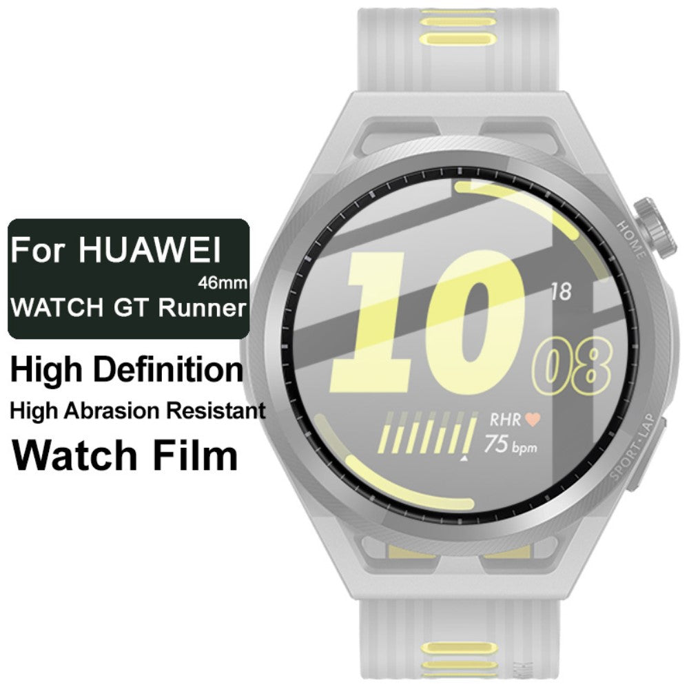 Huawei Watch GT Runner Plastik  HD Skærmbeskytter - Gennemsigtig#serie_333