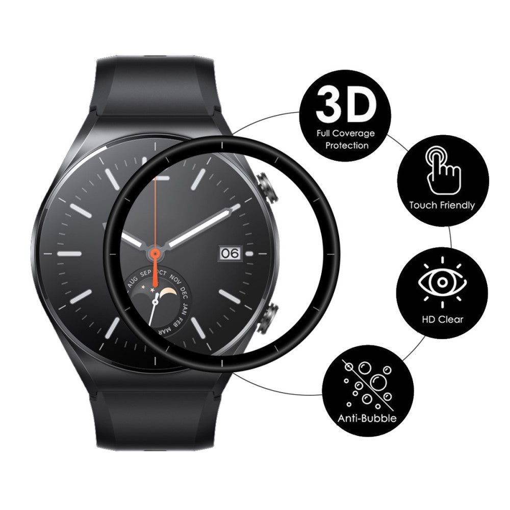 2stk Xiaomi Watch S1 Plastik  HD Skærmbeskytter - Gennemsigtig#serie_141