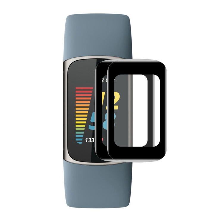 2stk Fitbit Charge 5 Plastik Skærmbeskytter - Gennemsigtig#serie_648