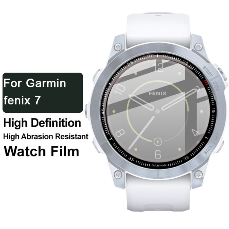 Garmin Fenix 7 Plastik  HD Skærmbeskytter - Gennemsigtig#serie_198