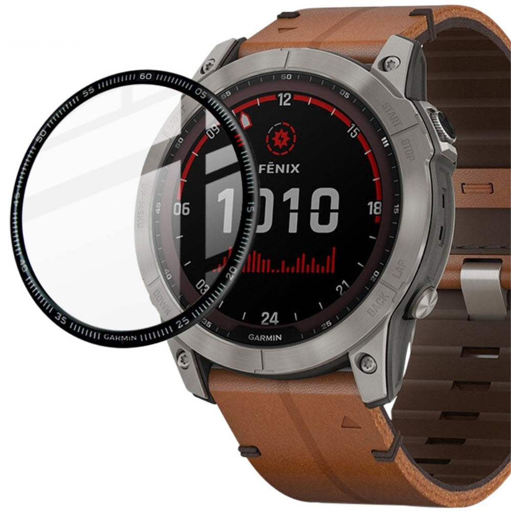 Garmin Fenix 7X Plastik  HD Skærmbeskytter - Gennemsigtig#serie_203