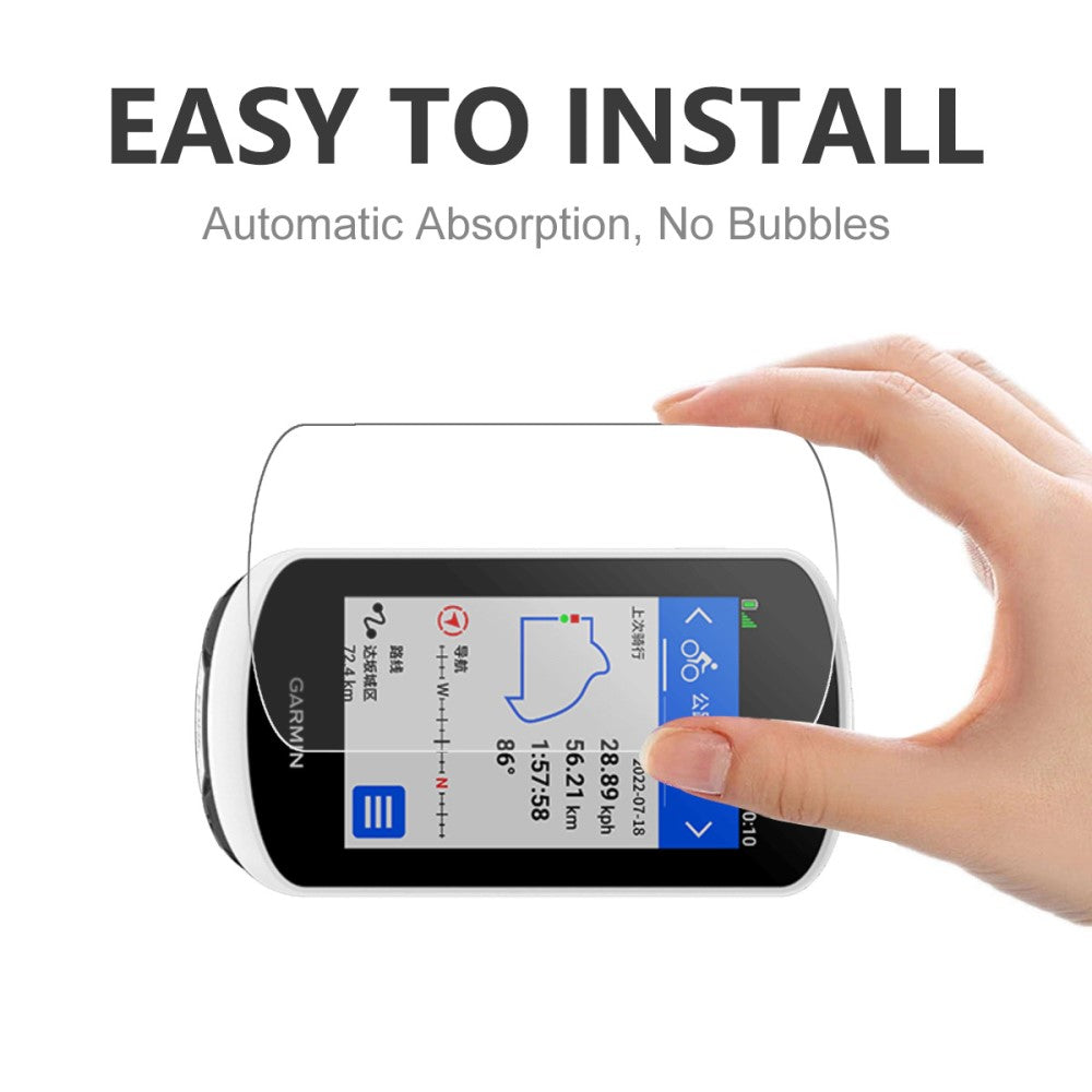 2stk Garmin Edge Explore 2 Hærdet Glas Skærmbeskytter - Sort#serie_256