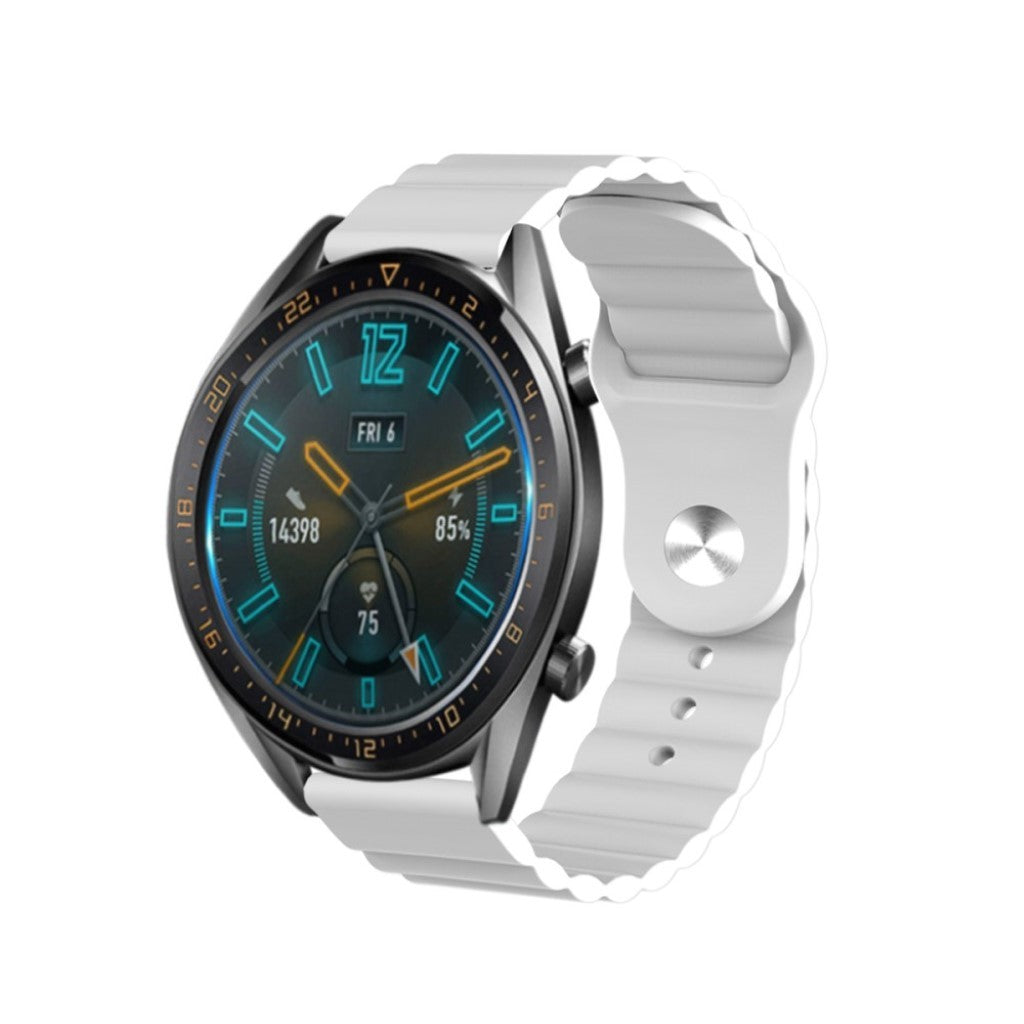 Nydelig Amazfit Youth / Huawei Watch GT 2 42mm Silikone Rem - Hvid#serie_2