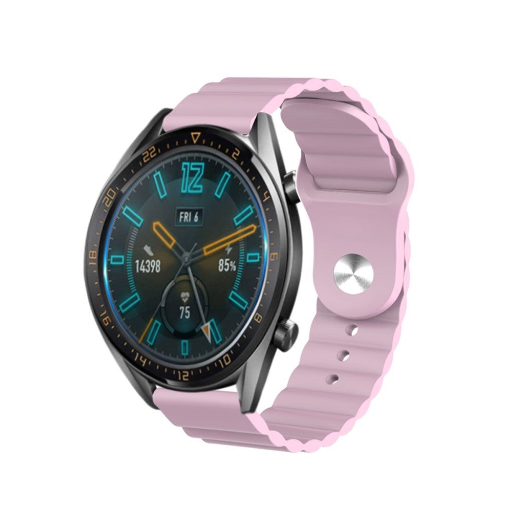 Nydelig Amazfit Youth / Huawei Watch GT 2 42mm Silikone Rem - Pink#serie_6