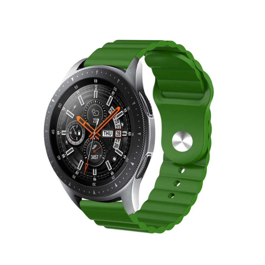 Nydelig Amazfit Youth / Huawei Watch GT 2 42mm Silikone Rem - Grøn#serie_9