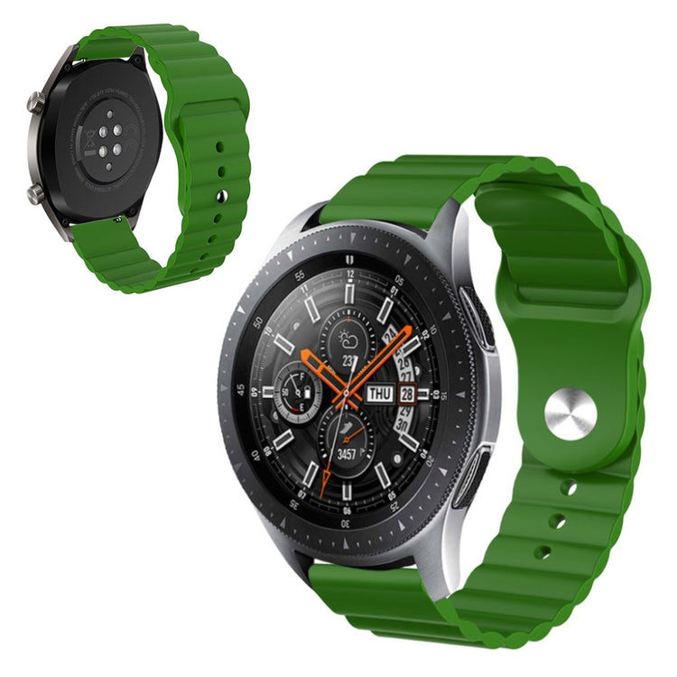 Nydelig Amazfit Youth / Huawei Watch GT 2 42mm Silikone Rem - Grøn#serie_9