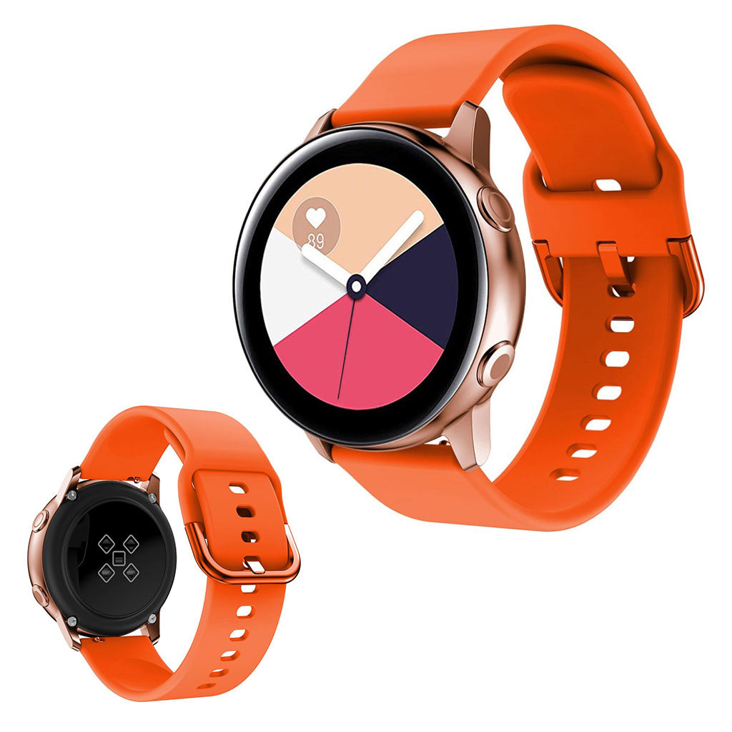 Vildt fed Amazfit GTS / Huawei Watch GT 2 42mm Silikone Rem - Orange#serie_9