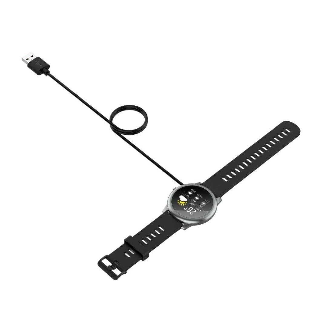 60cm Universal Smartwatch  Magnetisk  USB Opladningskabel - Sort#serie_106