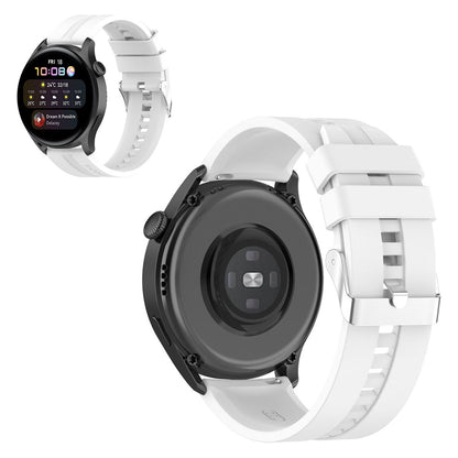 22mm Universal silicone watch strap - White#serie_3