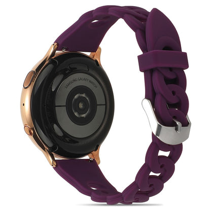 20mm Universal cool circle design silicone watch strap - Purple#serie_12