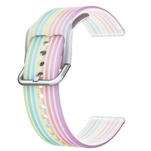 20mm Universal rainbow color silicone watch strap - Transparent Rainbow#serie_1