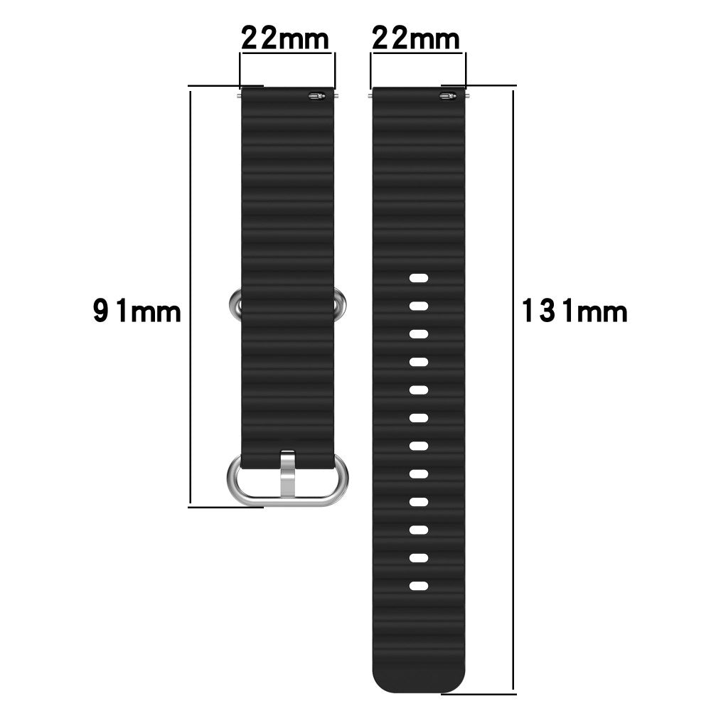 Mega fed Universal Silikone Rem - Sort#serie_12