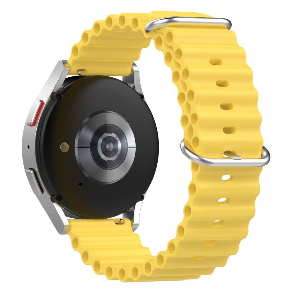 22mm Universal silicone watch strap - Yellow#serie_8